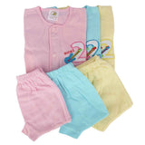 New Born 3 Pcs Jhabla Suit - Multi, Kids, NB Boys Sets And Suits, Kids, NB Girls Sets And Suits, Chase Value, Chase Value
