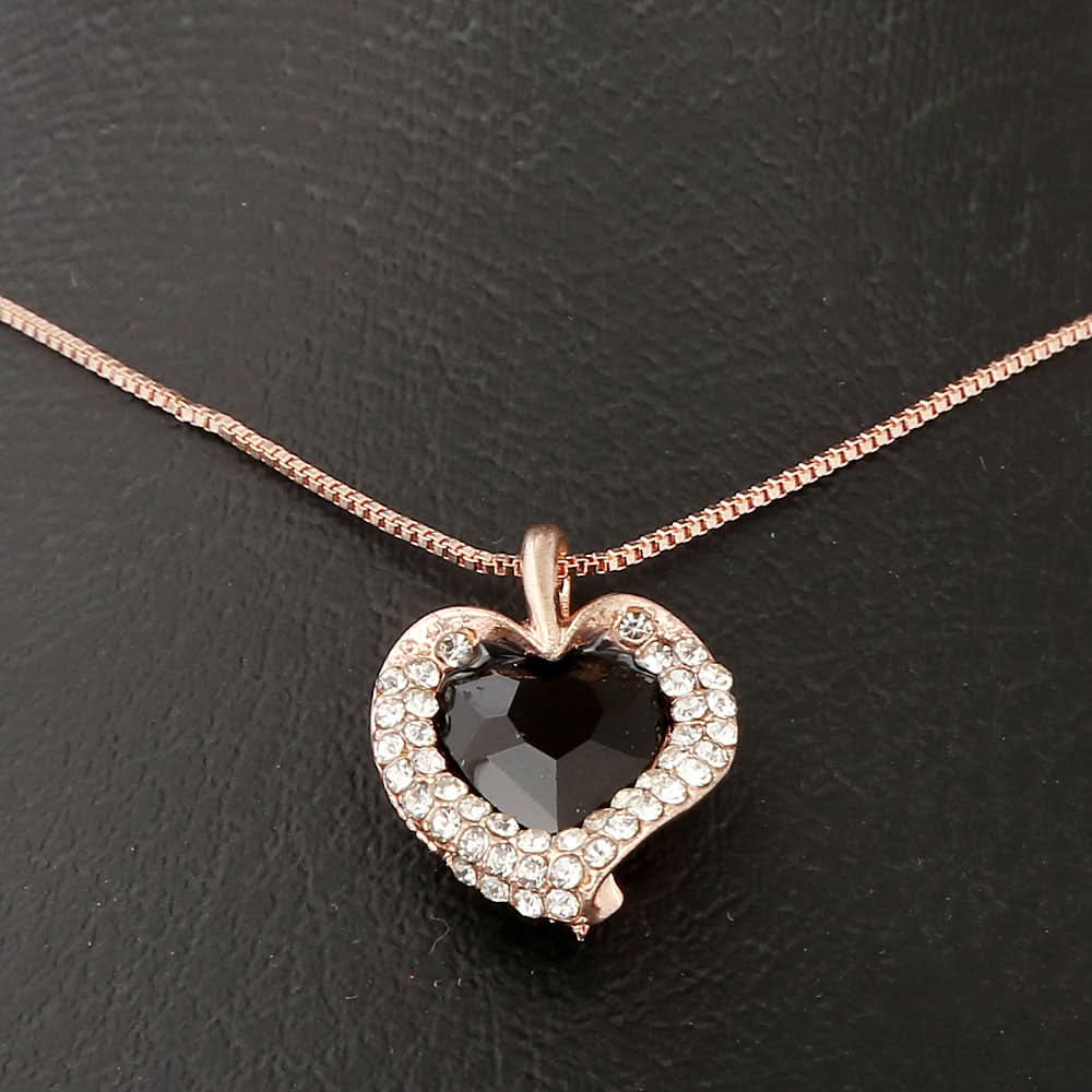 Women's Fancy Locket Set - Black, Women, Chains & Lockets, Chase Value, Chase Value