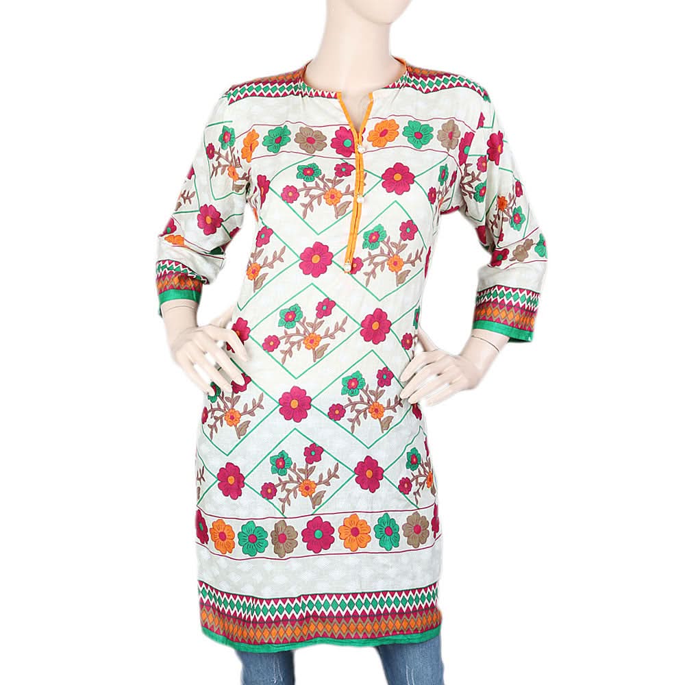 Women's Printed Lawn Kurti - Multi, Women's Fashion, Chase Value, Chase Value