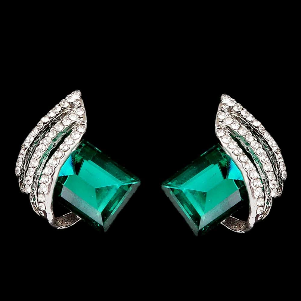 Women's Fancy Ear Tops - Green, Women, Earrings & Tops, Chase Value, Chase Value