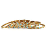 Women's Fancy Bangles 6 Pcs - Golden, Women, Bangles & Bracelets, Chase Value, Chase Value
