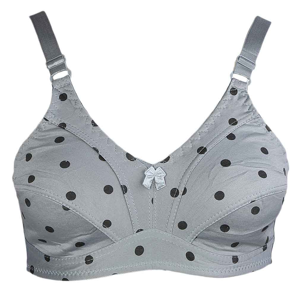 Women's Cotton Bra (086) - Grey, Women, Bras, Chase Value, Chase Value