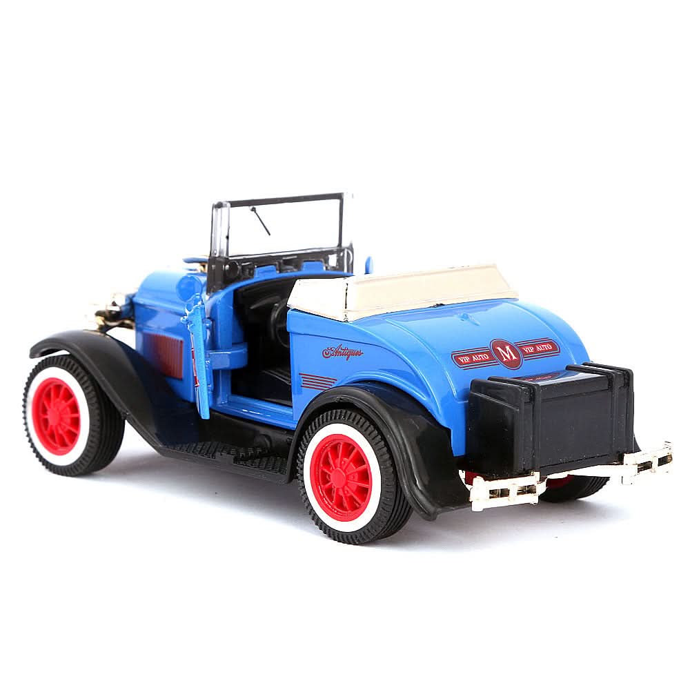 Friction Vintage Metal Car - Blue, Kids, Non-Remote Control, Chase Value, Chase Value