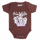 Newborn Girls Romper - Dark Brown, Kids, NB Girls Rompers, Chase Value, Chase Value