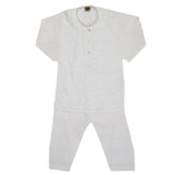 Boys Chicken Shalwar Suit - White, Kids, Boys Shalwar Kameez, Chase Value, Chase Value