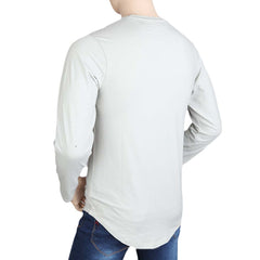 Men's Full Sleeves T Shirt - Light Grey, Mens T-Shirts, Chase Value, Chase Value