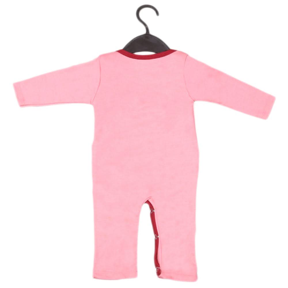 Newborn Boys Full Sleeves Romper - Pink, Kids, NB Boys Rompers, Chase Value, Chase Value