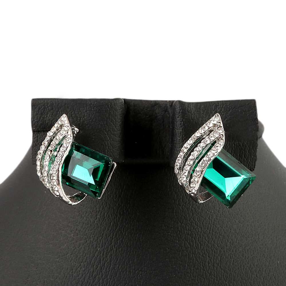 Women's Fancy Ear Tops - Green, Women, Earrings & Tops, Chase Value, Chase Value