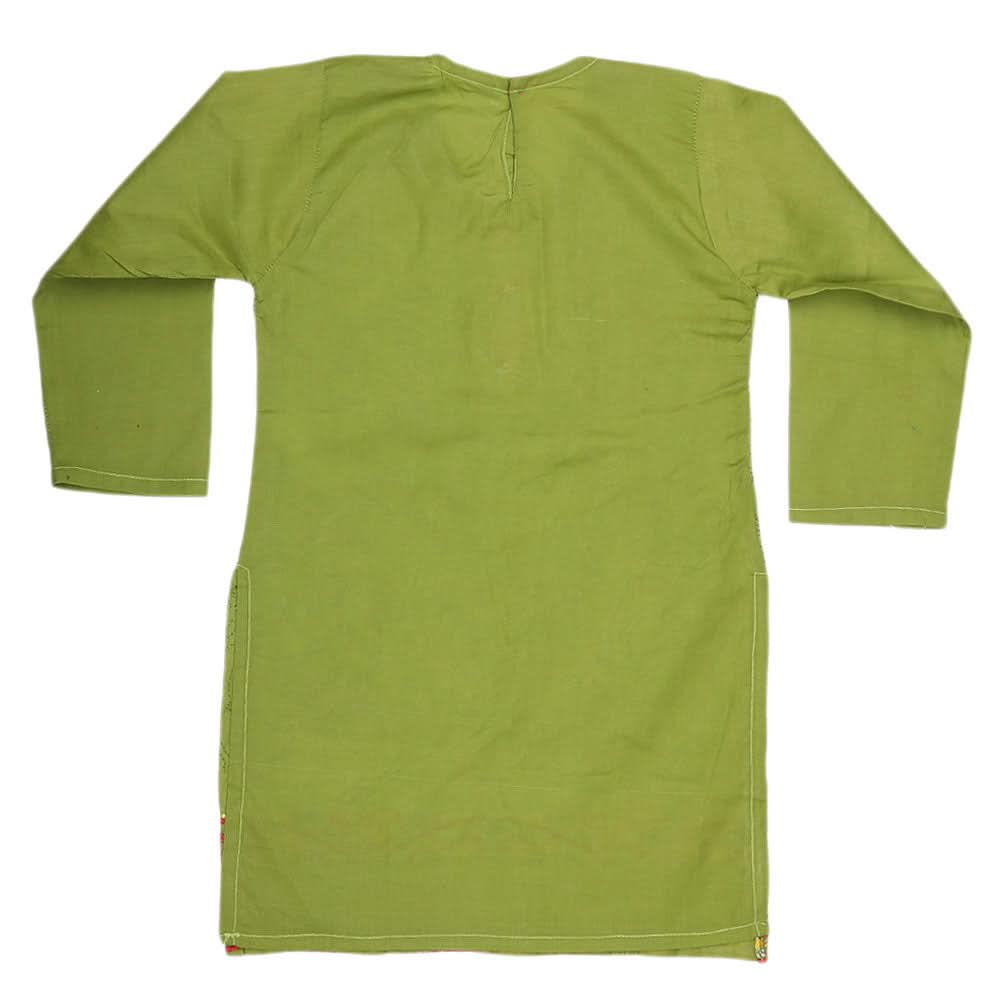 Girls Embroidered 2 Piece Suit - Light Green, Kids, Girls Sets And Suits, Chase Value, Chase Value