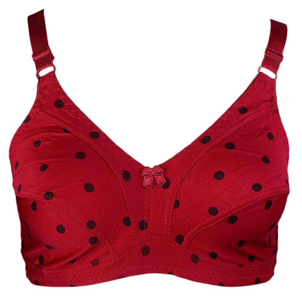 Women's Cotton Bra (086) - Maroon, Women, Bras, Chase Value, Chase Value