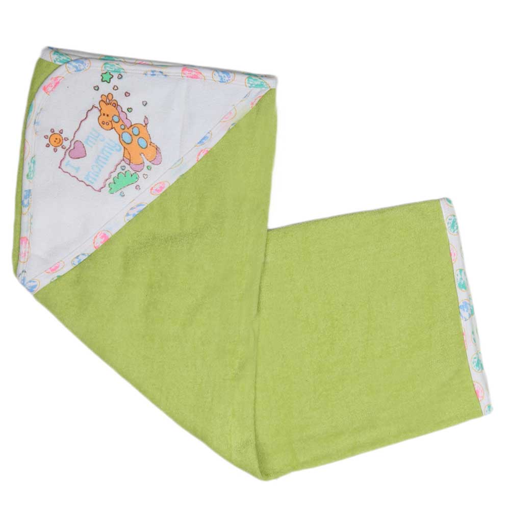 Newborn Baby Bath Towel - Green, Kids, Bath Accessories, Chase Value, Chase Value