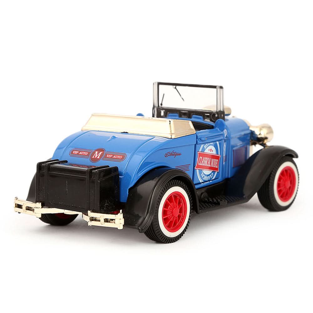 Friction Vintage Metal Car - Blue, Kids, Non-Remote Control, Chase Value, Chase Value