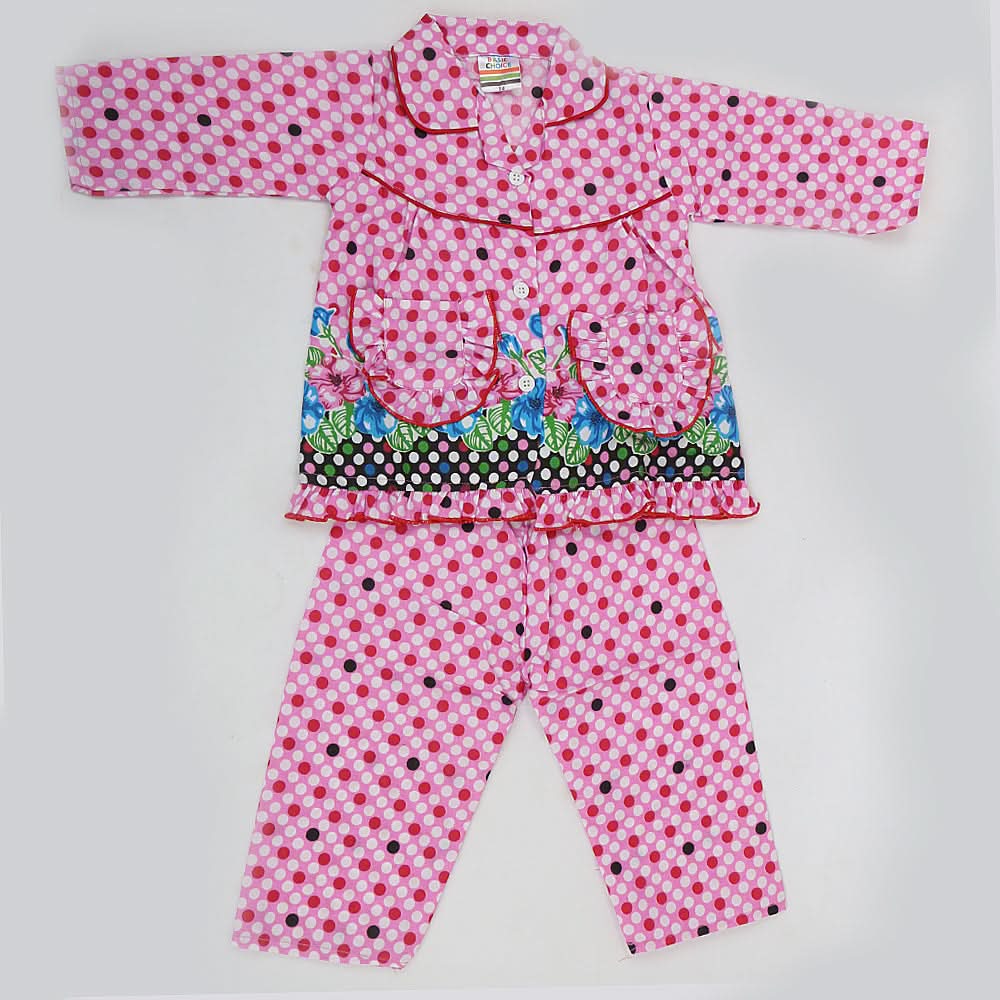 Girls Night Suit - Pink, Kids, Girls Sets And Suits, Chase Value, Chase Value
