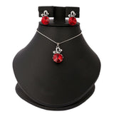 Women's Fancy Locket Set - Red, Women, Chains & Lockets, Chase Value, Chase Value