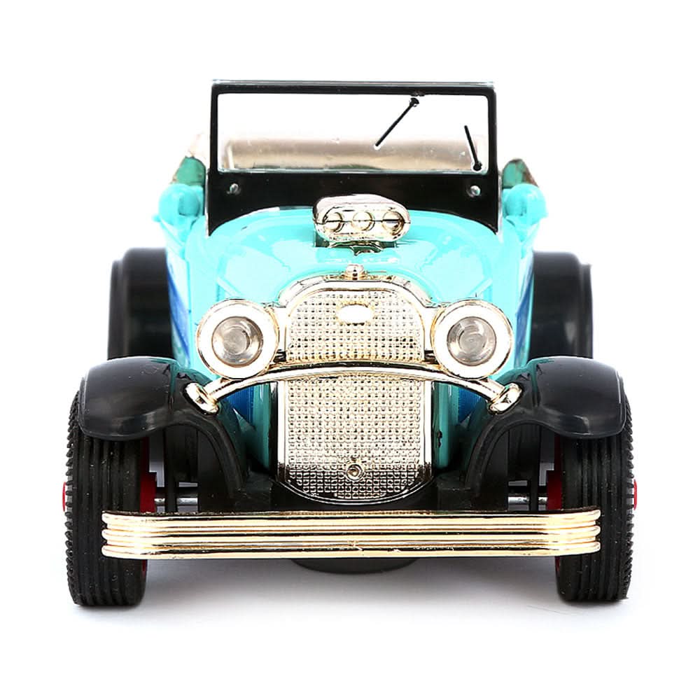 Friction Vintage Metal Car - Cyan, Kids, Non-Remote Control, Chase Value, Chase Value