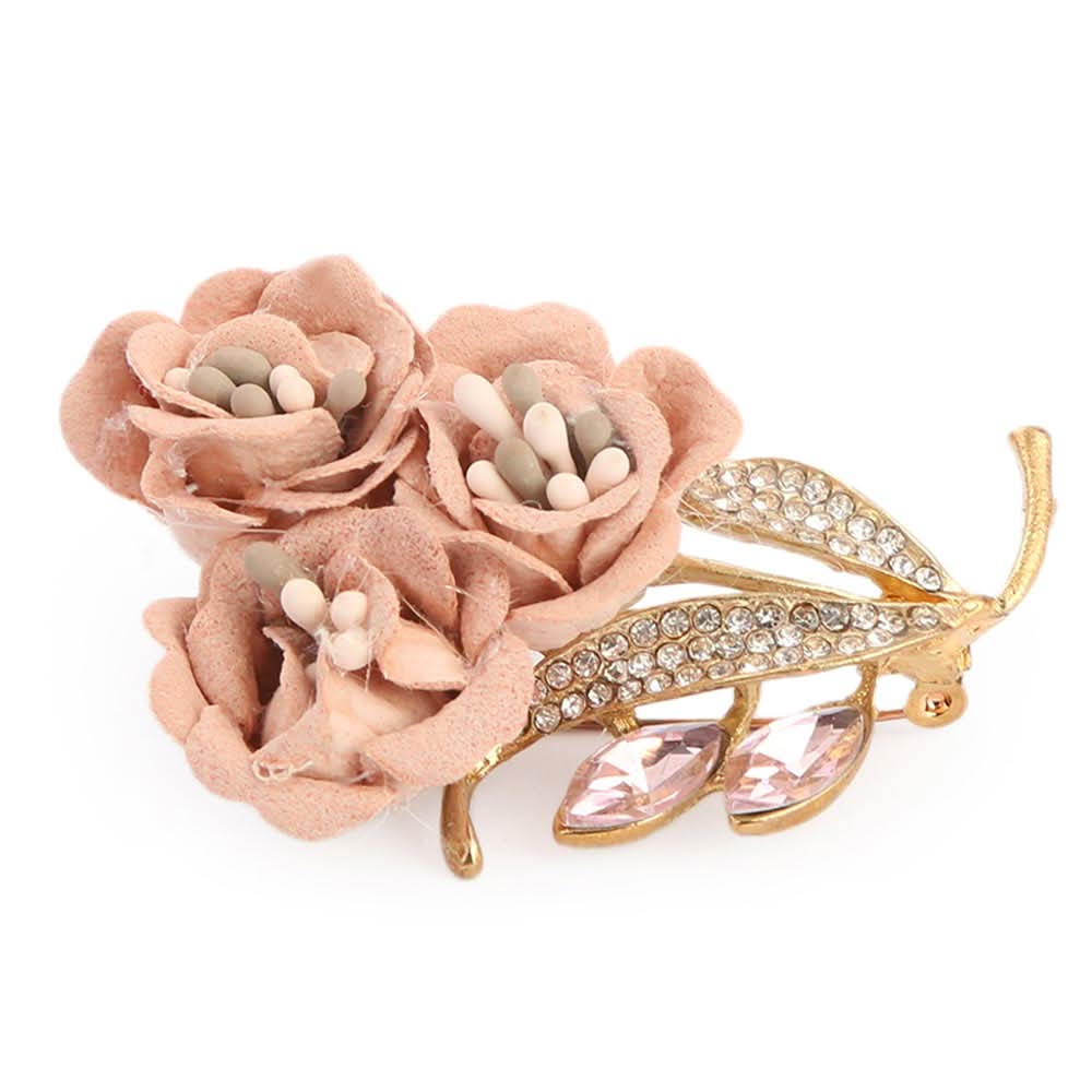 Women's Scarf Brooch - Peach, Women, Scarf Pins & Brooches, Chase Value, Chase Value