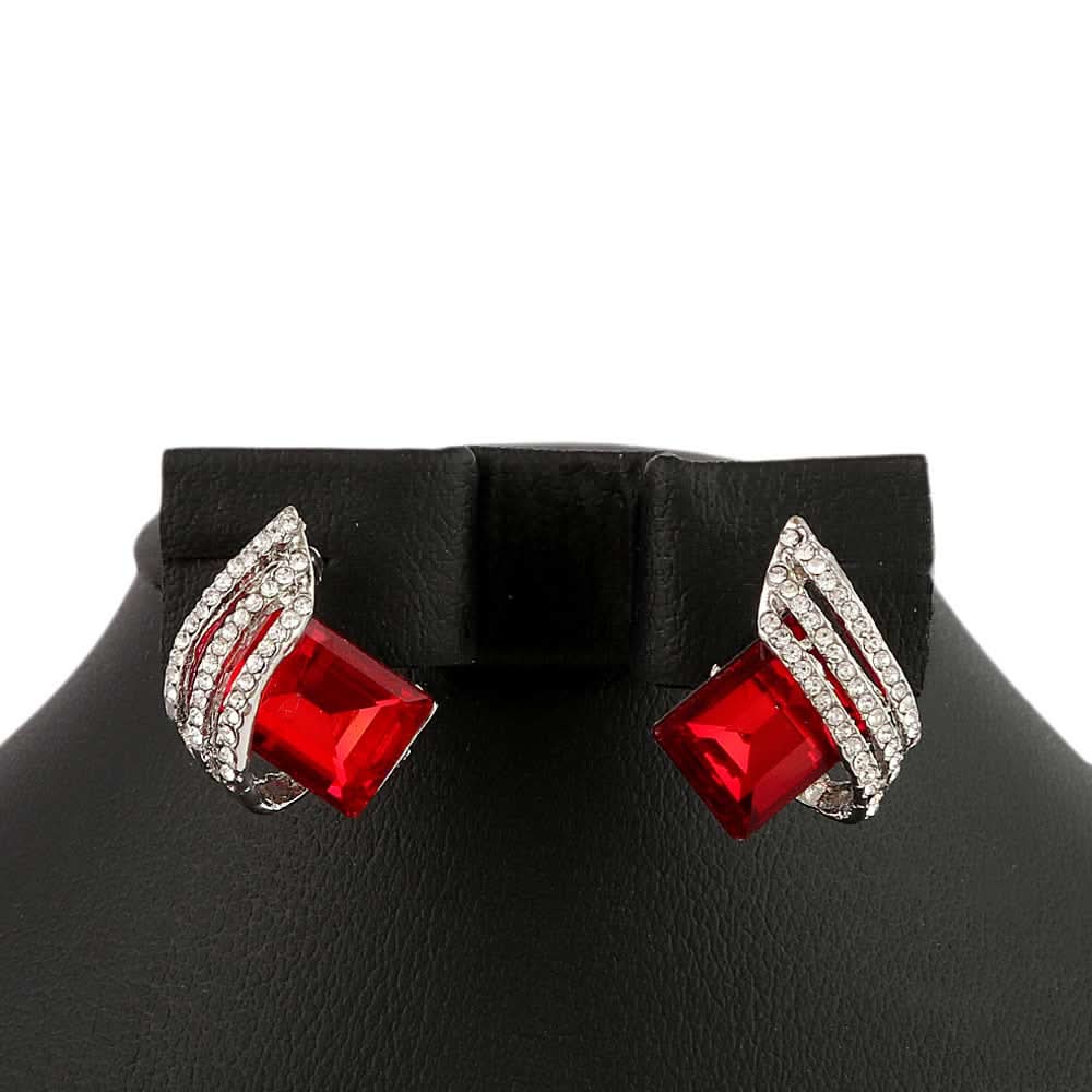Women's Fancy Ear Tops - Red, Women, Earrings & Tops, Chase Value, Chase Value