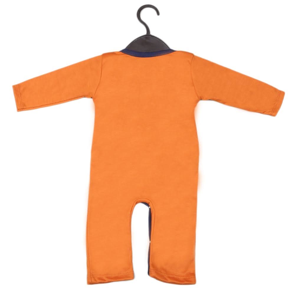 Newborn Boys Full Sleeves Romper - Brown, Kids, NB Boys Rompers, Chase Value, Chase Value