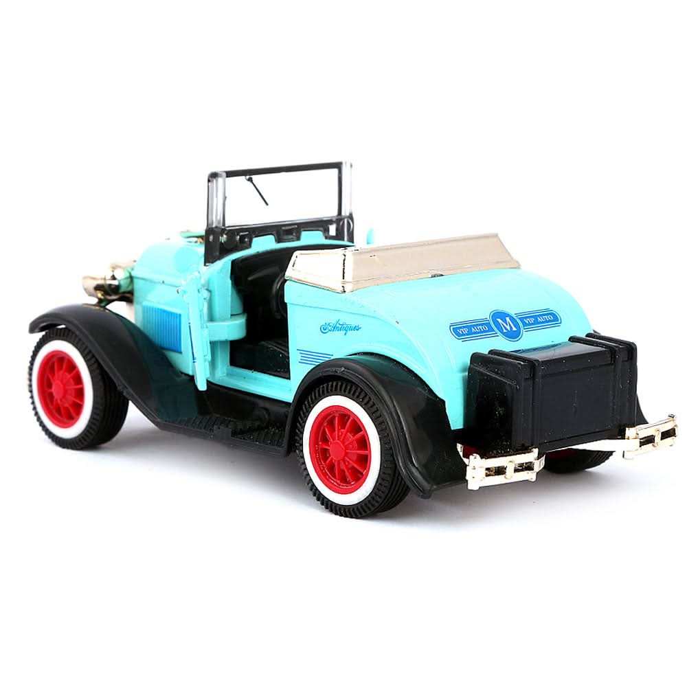 Friction Vintage Metal Car - Cyan, Kids, Non-Remote Control, Chase Value, Chase Value