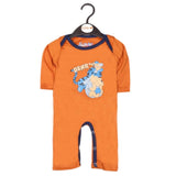 Newborn Boys Full Sleeves Romper - Brown, Kids, NB Boys Rompers, Chase Value, Chase Value