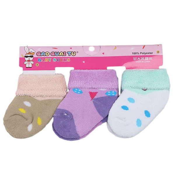 Kids Socks Pack Of 3 - Multi, Kids, Girls Socks, Chase Value, Chase Value