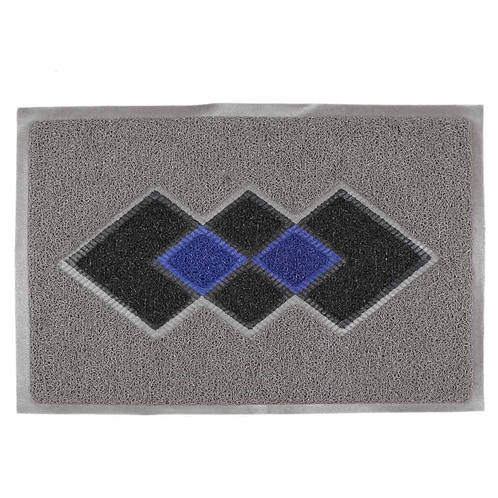 PVC Door Mat 15 x 22 - Grey, Home & Lifestyle, Mats, Chase Value, Chase Value