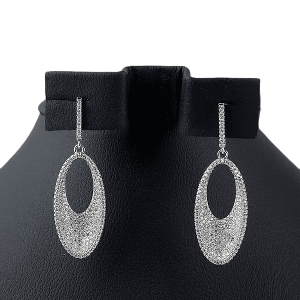 Women's Fancy Earrings - Silver - test-store-for-chase-value