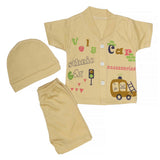 Newborn Boys Suits 3Pcs -Beige, Kids, NB Boys Sets And Suits, Chase Value, Chase Value