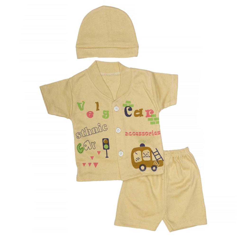 Newborn Boys Suits 3Pcs -Beige, Kids, NB Boys Sets And Suits, Chase Value, Chase Value