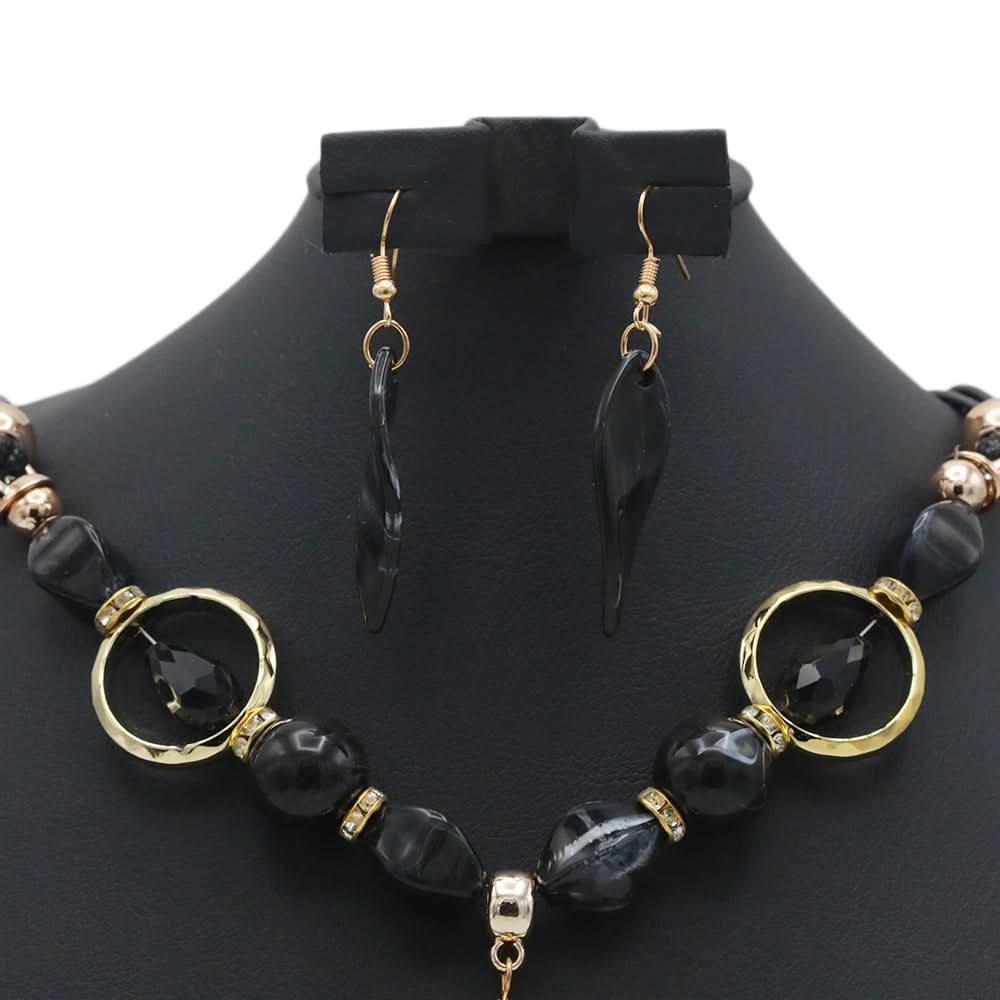 Women's Funky Mala - Black, Women Jewellery Set, Chase Value, Chase Value