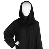 Women's Front Open Abaya - Black, Women Abayas, Chase Value, Chase Value