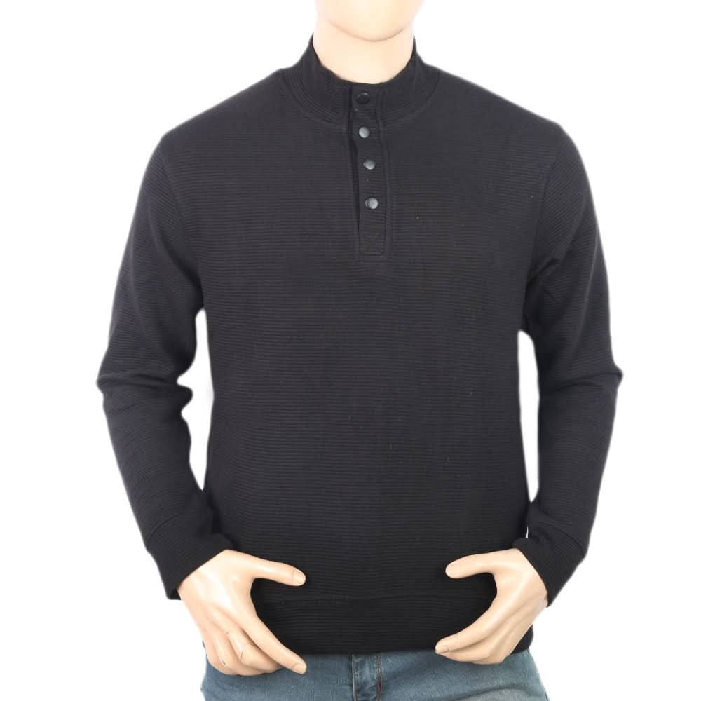 Men's Full Sleeves Fancy Jumper - Black, Men, Sweater and Sweat Shirts, Chase Value, Chase Value