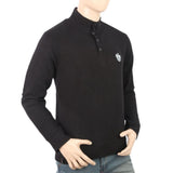 Men's Full Sleeves Fancy Jumper - Black, Men, Sweater and Sweat Shirts, Chase Value, Chase Value