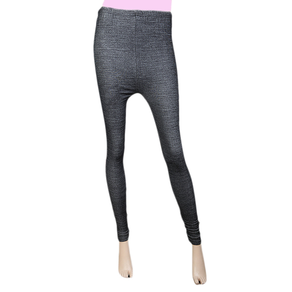 Women's Side Lace Denim Tight- Black, Women, Pants & Tights, Chase Value, Chase Value