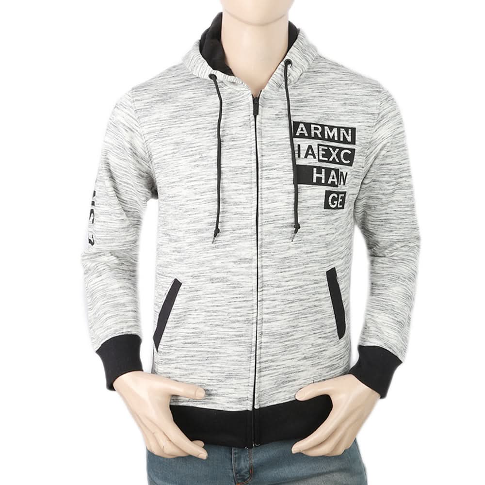 Men's Fleece Zip Jacket - Black & White, Men, Jackets and Hoodies, Chase Value, Chase Value