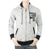 Men's Fleece Zip Jacket - Black & White, Men, Jackets and Hoodies, Chase Value, Chase Value