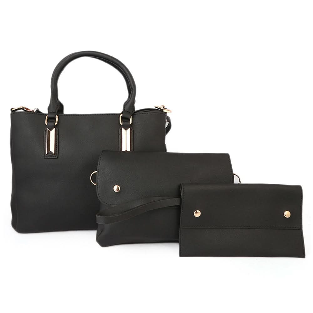 Women's Handbag 3Pcs 8842 - Black, Women, Bags, Chase Value, Chase Value