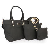 Women's Handbag 3Pc 9724 - BLACK, Women, Bags, Chase Value, Chase Value