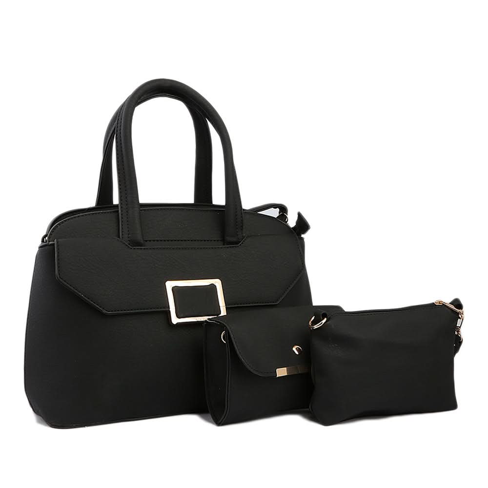 Women's Handbag 3 Piece - Black, Women, Bags, Chase Value, Chase Value