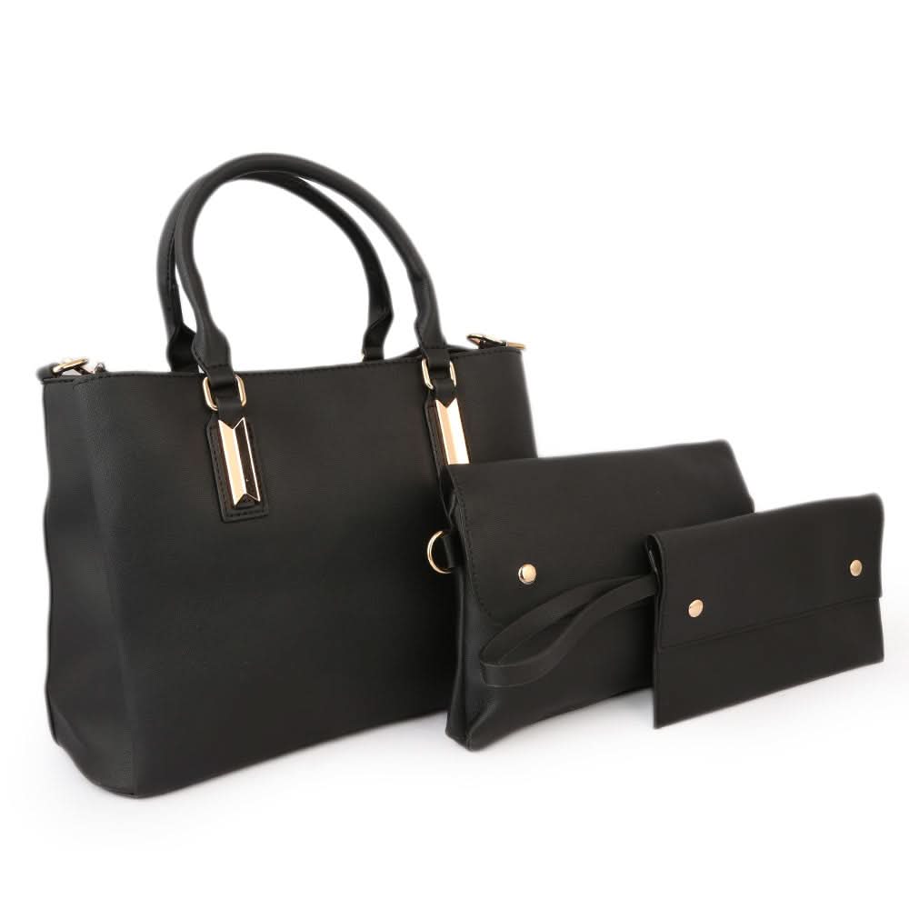 Women's Handbag 3Pcs 8842 - Black, Women, Bags, Chase Value, Chase Value