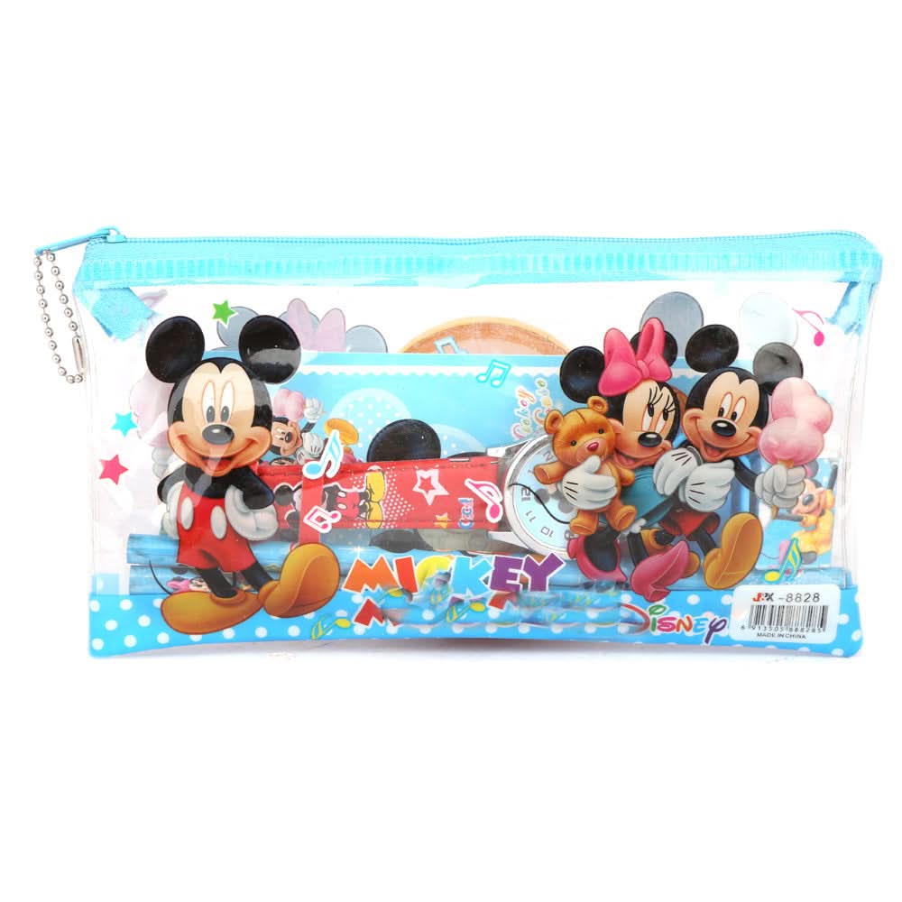 Kids Stationery 7 Pcs Set - Blue, Kids, Pencil Boxes And Stationery Sets, Chase Value, Chase Value
