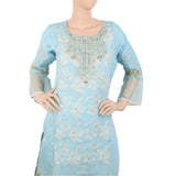 Women's Embroidered Fancy 3Pcs Suit - Blue, Women, Shalwar Suits, Chase Value, Chase Value