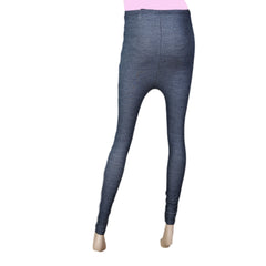 Women's Side Print Denim Tight - Blue, Women, Pants & Tights, Chase Value, Chase Value