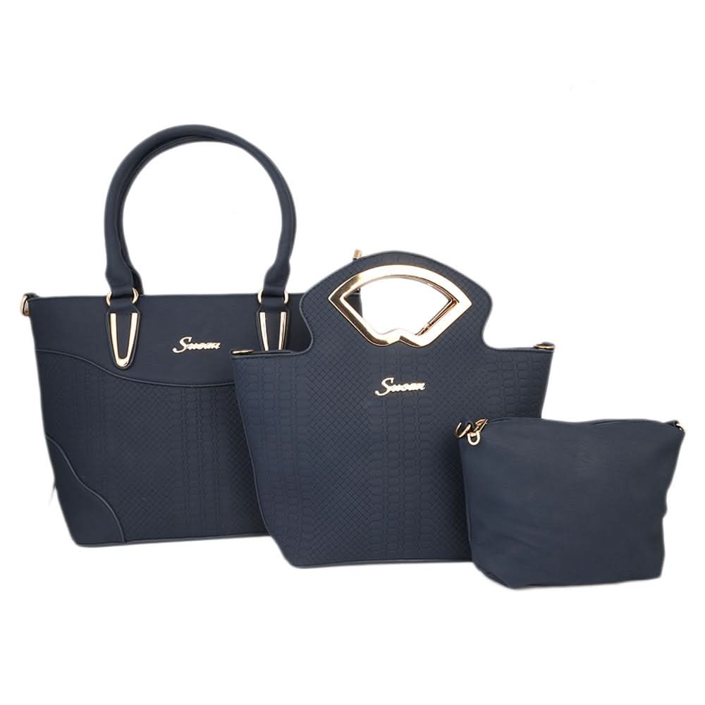Women's Handbag 3Pc 9724 - BLUE, Women, Bags, Chase Value, Chase Value