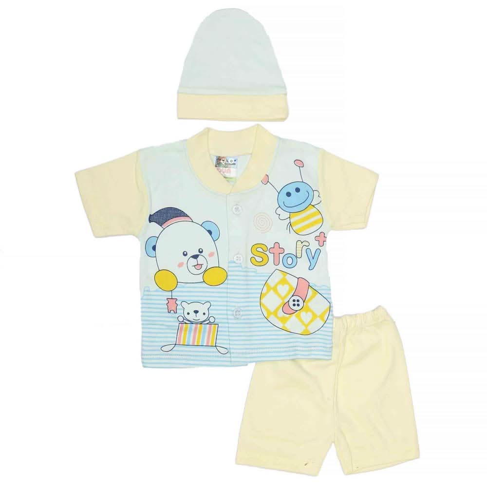 Newborn Boys Suits 3Pcs - Blue, Kids, NB Boys Sets And Suits, Chase Value, Chase Value
