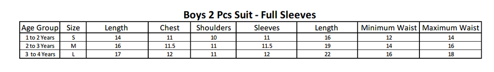 Boys Full Sleeves Suit - Maroon, Kids, Boys Sets And Suits, Chase Value, Chase Value