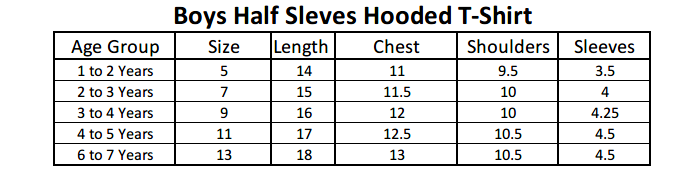 Boys Half Sleeves Hooded T-Shirt - Red, Kids, Boys T-Shirts, Chase Value, Chase Value
