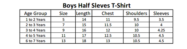 Boys Half Sleeves T-Shirt - Cyan, Kids, Boys T-Shirts, Chase Value, Chase Value