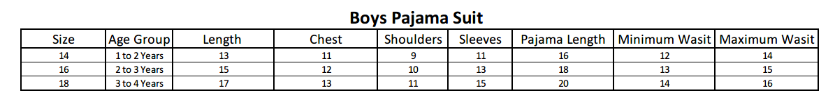 Boys Pajama Suit - Blue, Kids, Boys Sets And Suits, Chase Value, Chase Value