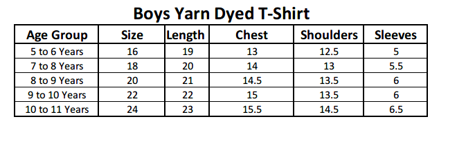 Boys Yarn Dyed T-Shirt - Brown, Kids, Boys T-Shirts, Chase Value, Chase Value